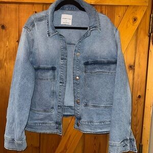 Celebrity Pink Light Blue Denim Jacket
